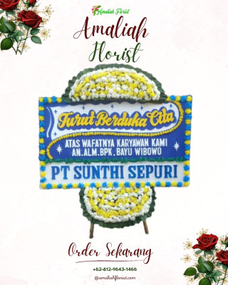 Papan Bunga Duka di Mekarbaru