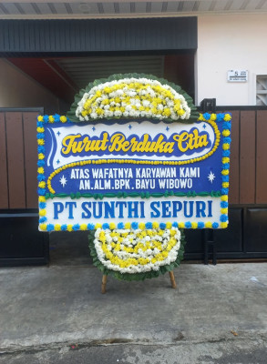 Papan Bunga Duka di Mekarbaru