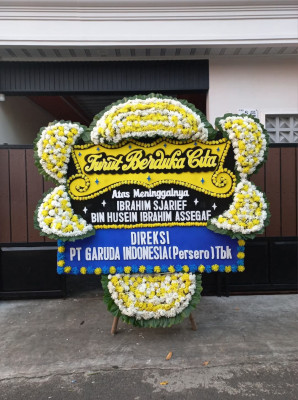 Papan Bunga Duka di Mekarbaru