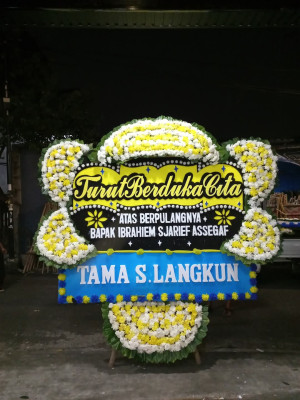Papan Bunga Duka di Mekarbaru